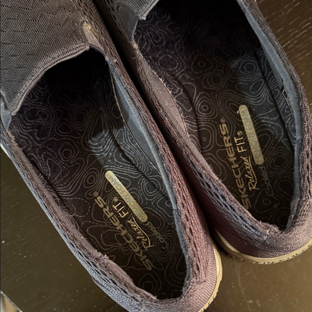 Skechers Relaxed Fit Navy Slip-Ons